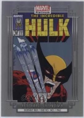 Incredible Hulk [Rainbow] #IC12 Marvel 2023 Upper Deck Platinum Iconic Covers