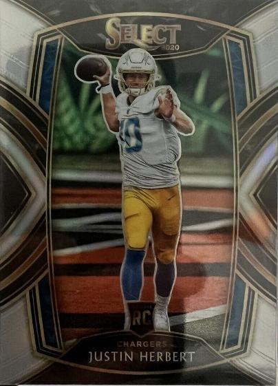 Justin Herbert Prizm Back Silver hot RC