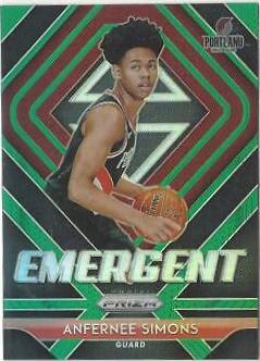 Anfernee Simons [Green Prizm] #24 Basketball Cards 2018 Panini Prizm Emergent