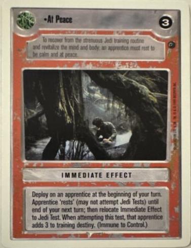 At Peace [Revised] Star Wars CCG Dagobah