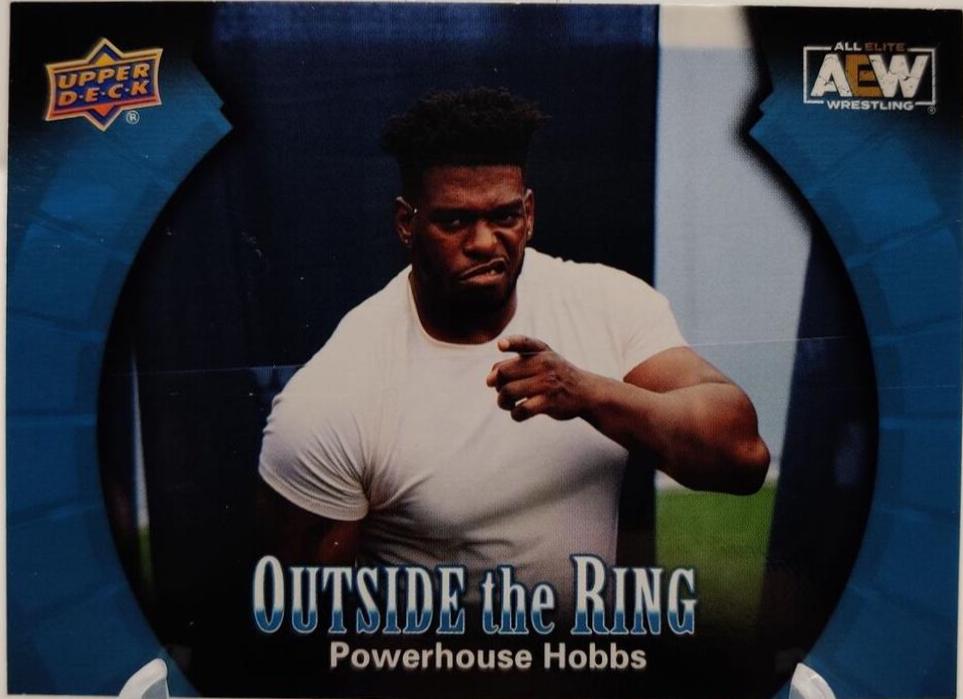 Powerhouse Hobbs #OTR-9 Wrestling Cards 2022 Upper Deck AEW Outside the Ring