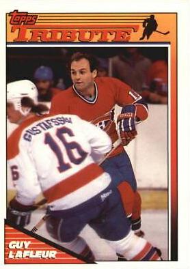 Guy Lafleur [Goodbye Guy] #1 Hockey Cards 1991 Topps