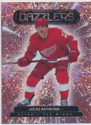 Lucas Raymond [Pink] #DZ-12 Hockey Cards 2022 Upper Deck Dazzlers