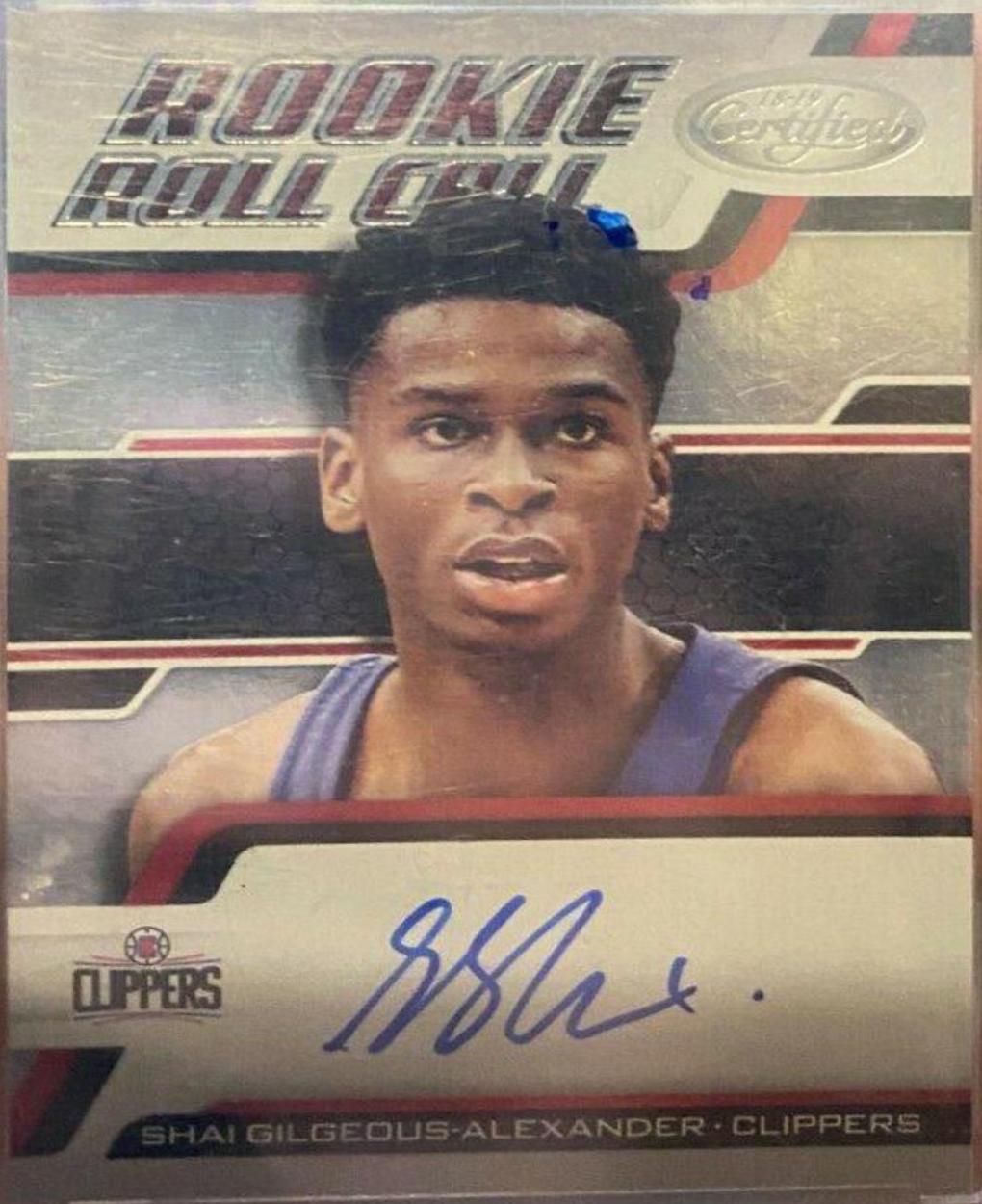 Shai Gilgeous Alexander #SGA Basketball Cards 2018 Panini Certified Rookie Roll Call Autographs