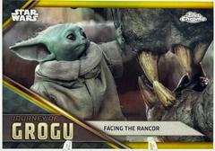 Facing the Rancor [Gold Refractor] #JG-19 Star Wars 2023 Topps Chrome Journey of Grogu Prices