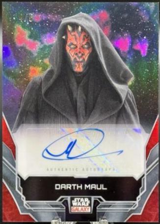 Ray Park as Darth Maul [Red Refractor] #A-RP Star Wars 2024 Topps Chrome Galaxy Autograph