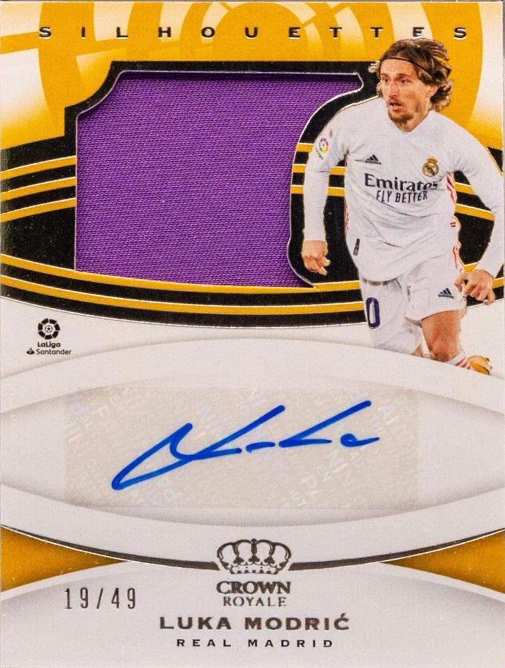 ルカ モドリッチ Panini Chronicles 49枚限定 Prizm 2020 Panini Chronicles Luka Modric Auto