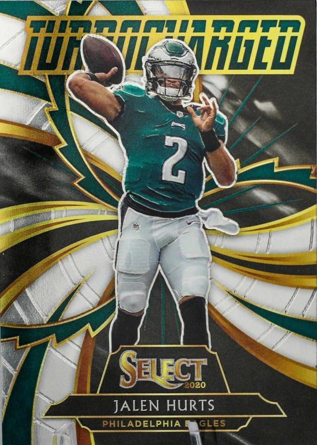 Jalen Hurts [Prizm] #T25 Football Cards 2020 Panini Select Turbocharged