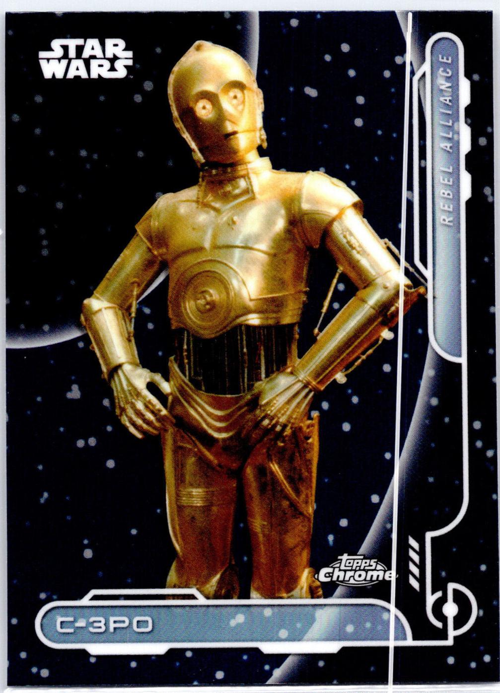 C-3PO [Rebel Orange Refractor] #RA-6 Star Wars 2024 Topps Chrome Galactic Civil War