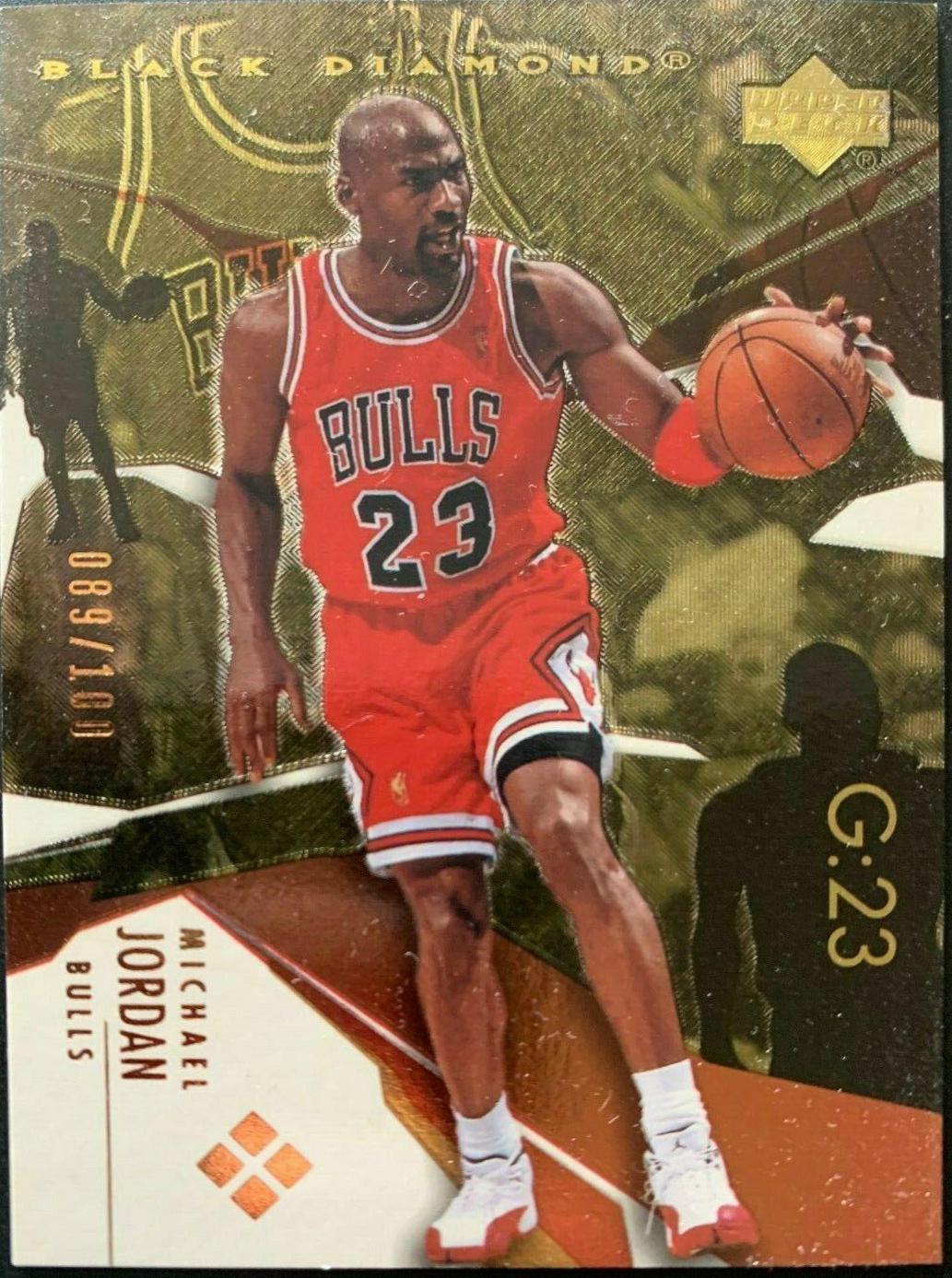 Michael Jordan [Gold] Basketball Cards 2003 Upper Deck Black Diamond