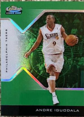 Andre Iguodala [Green XFractor] #151 Basketball Cards 2004 Finest