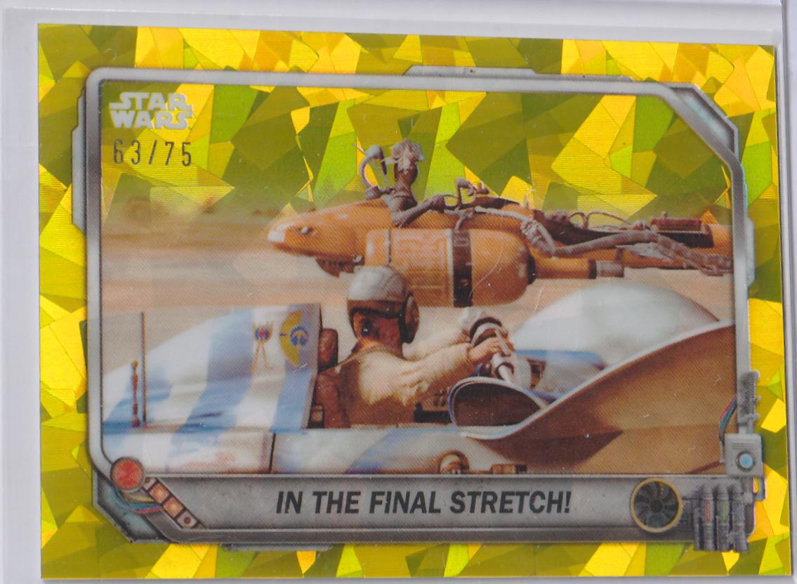 In the Final Stretch! [Gold] #PR-8 Star Wars 2024 Topps Chrome Sapphire Podracing