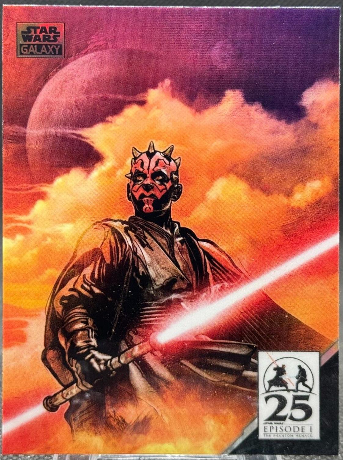 A Sith's Dark Vision #AM-7 Star Wars 2024 Topps Chrome Galaxy Art of Darth Maul