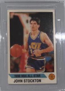 John Stockton #A Basketball Cards 1990 Panini Sticker