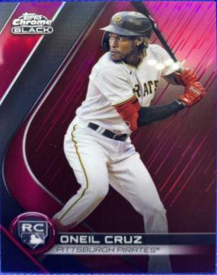 Oneil Cruz [Red] #38 Baseball Cards 2022 Topps Chrome Black