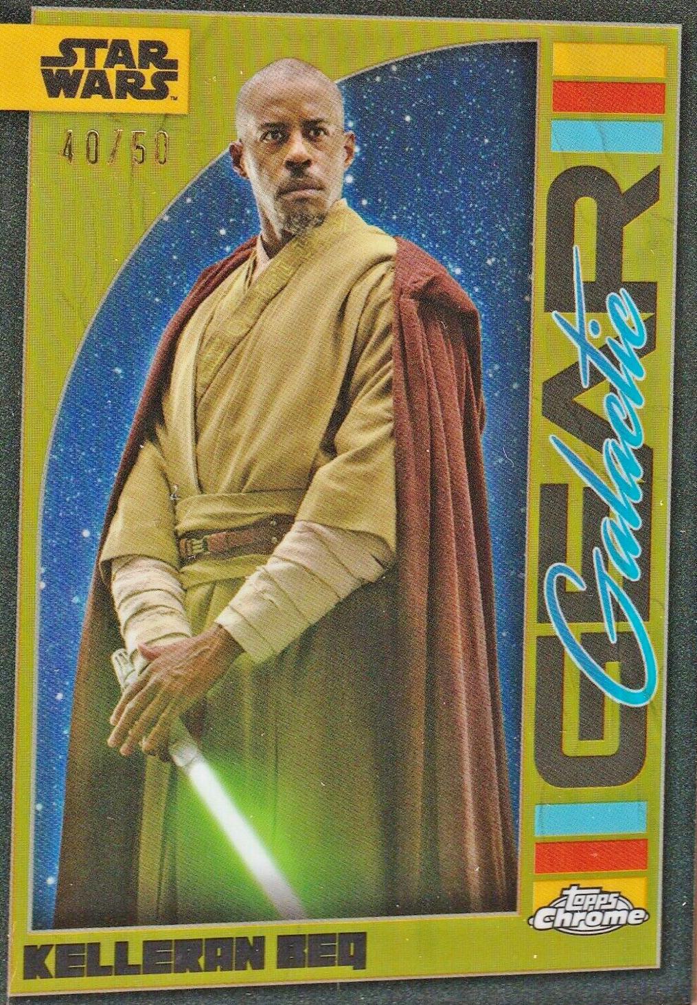 Kelleran Beq [Gold Refractor] #GG-9 Star Wars 2024 Topps Chrome Galactic Gear