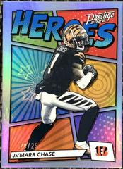 Ja'Marr Chase [Platinum] #H-14 Football Cards 2022 Panini Prestige Heroes Prices