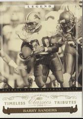 Barry Sanders [Timeless Tributes Gold] #226 Football Cards 2006 Panini Donruss Classics Prices