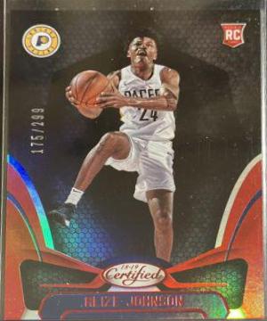 Alize Johnson [Mirror Red] #197 Basketball Cards 2018 Panini Certified