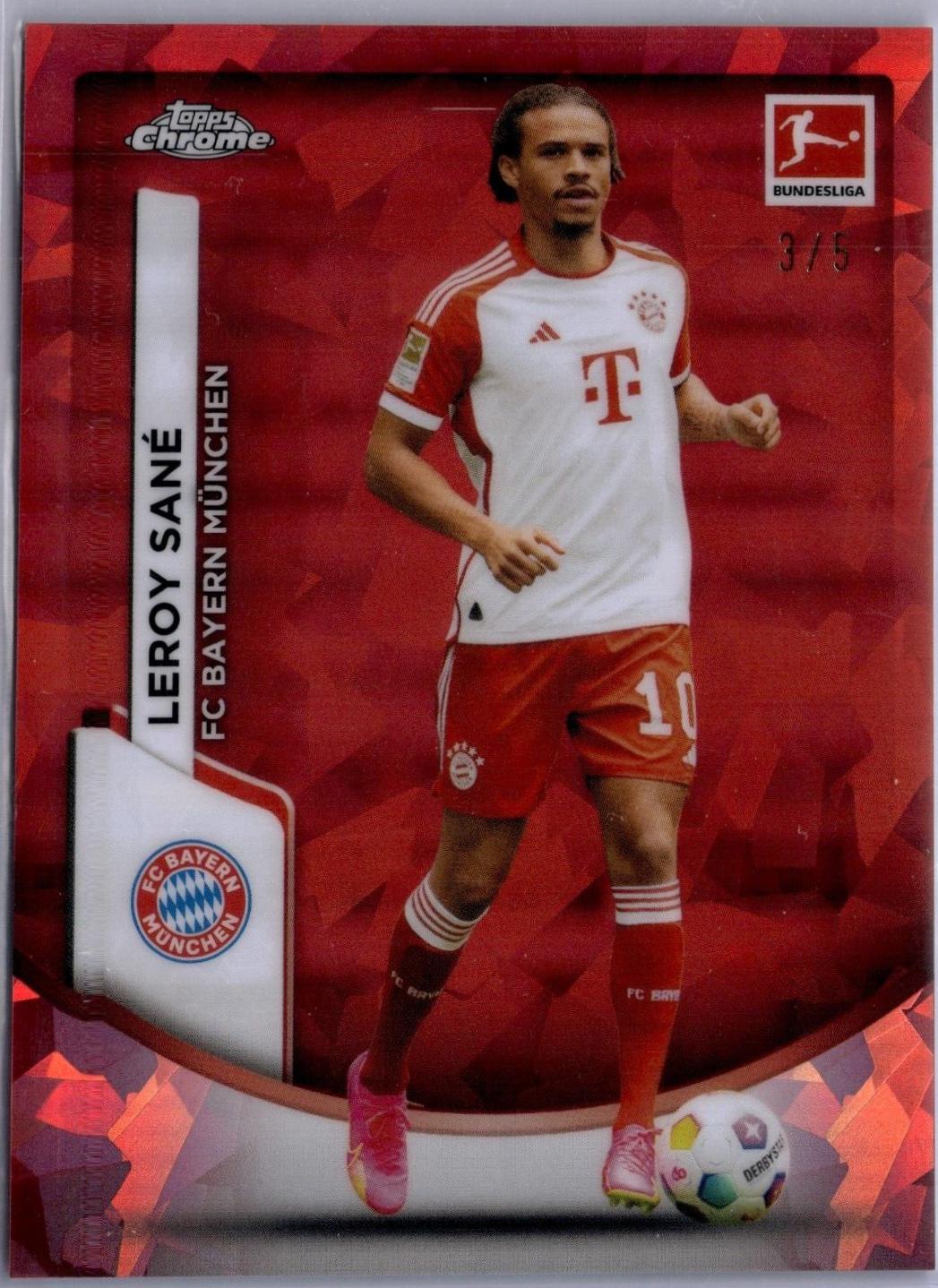 Leroy Sane [Red Refractor] 84 Prices 2023 Topps Chrome Bundesliga