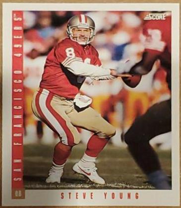 Steve Young #16 Football Cards 1993 Panini Score