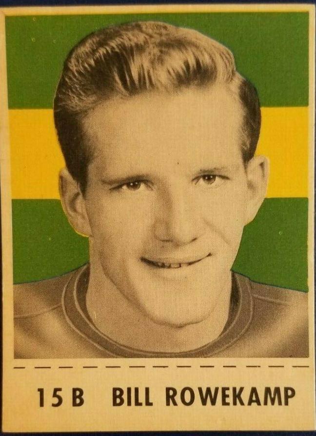 Bill Rowekamp #15B Football Cards 1956 Shredded Wheat