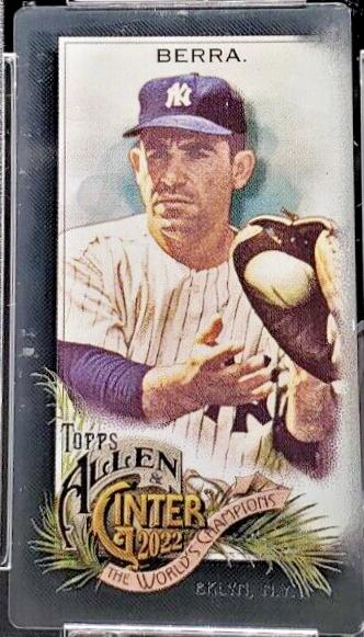 Yogi Berra [Mini Exclusive Metal] #395 Baseball Cards 2022 Topps Allen & Ginter