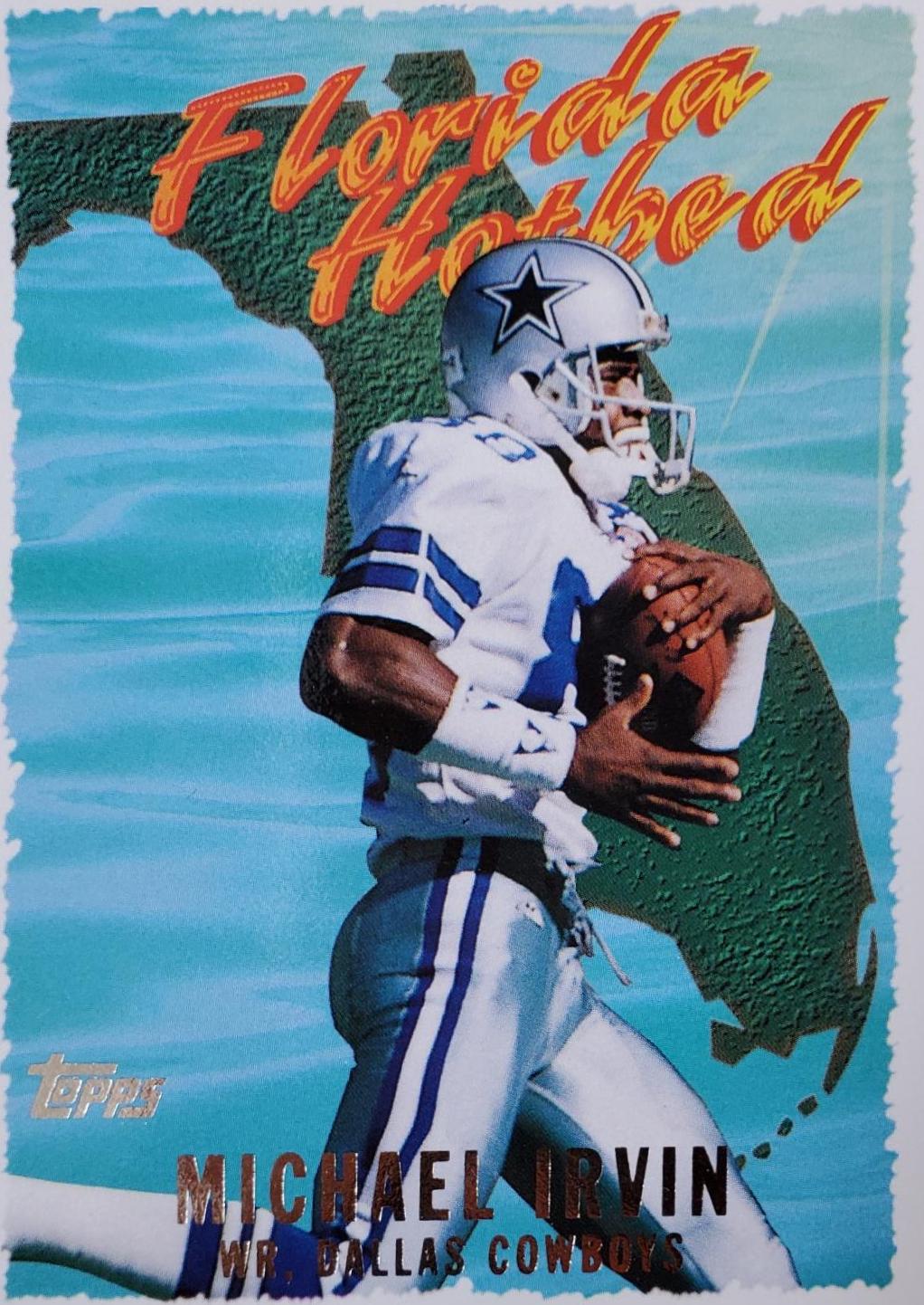 Michael Irvin #15 Football Cards 1995 Topps Florida Hot Bed