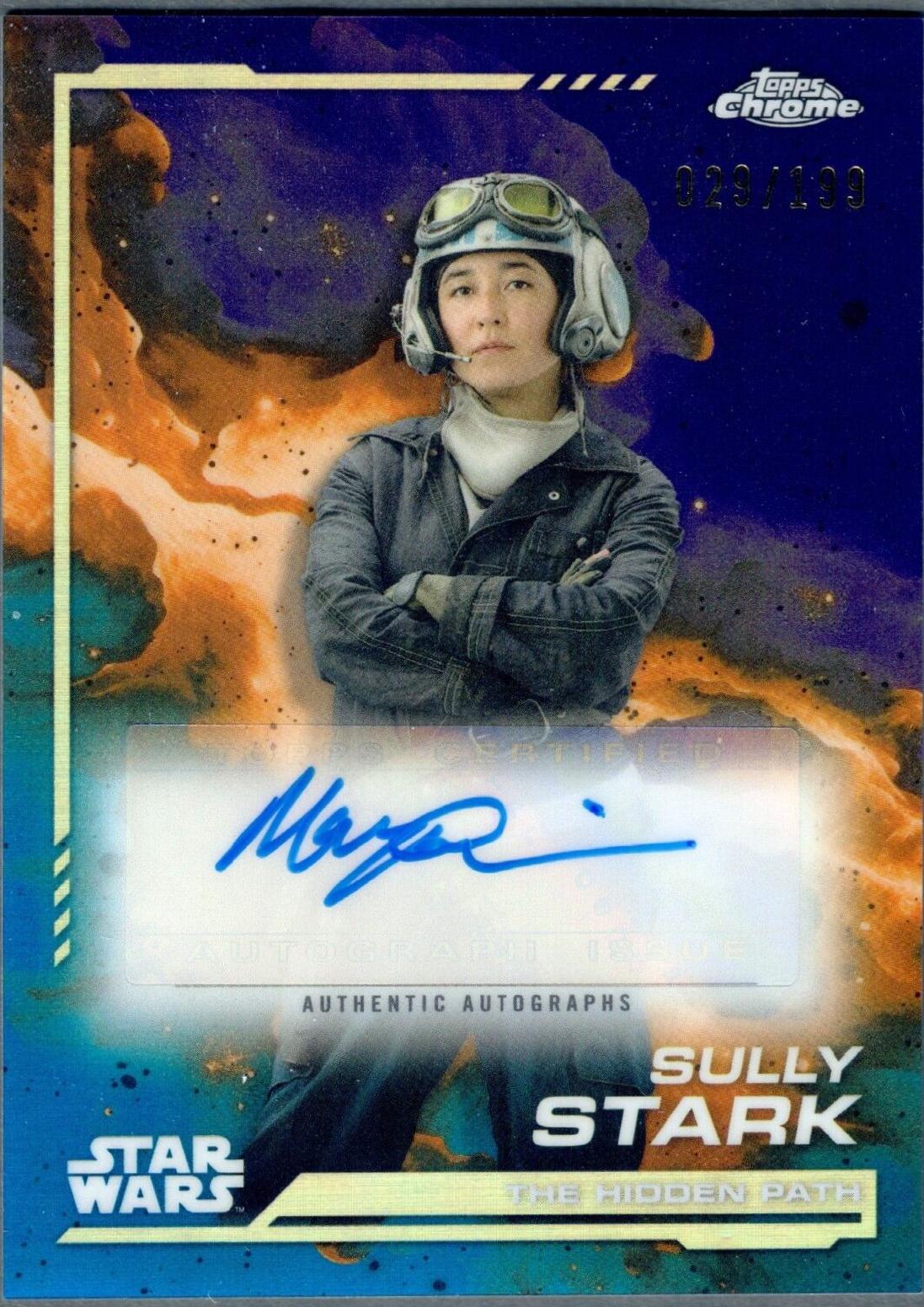 Maya Erskine as Sully Stark [Kamino Aqua Refractor] #AU-ME Star Wars 2024 Topps Chrome Autograph