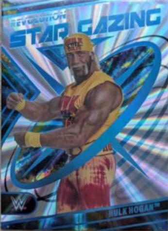 Hulk Hogan [Sunburst] #8 Wrestling Cards 2023 Panini Revolution WWE Star Gazing