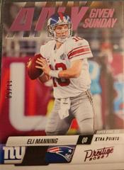 Eli Manning [Pink] #6 Football Cards 2022 Panini Prestige Any Given Sunday Prices