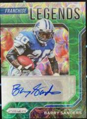 Barry Sanders [Green Scope Prizm] #FLS-BS Football Cards 2021 Panini Prizm Franchise Legends Signatures Prices