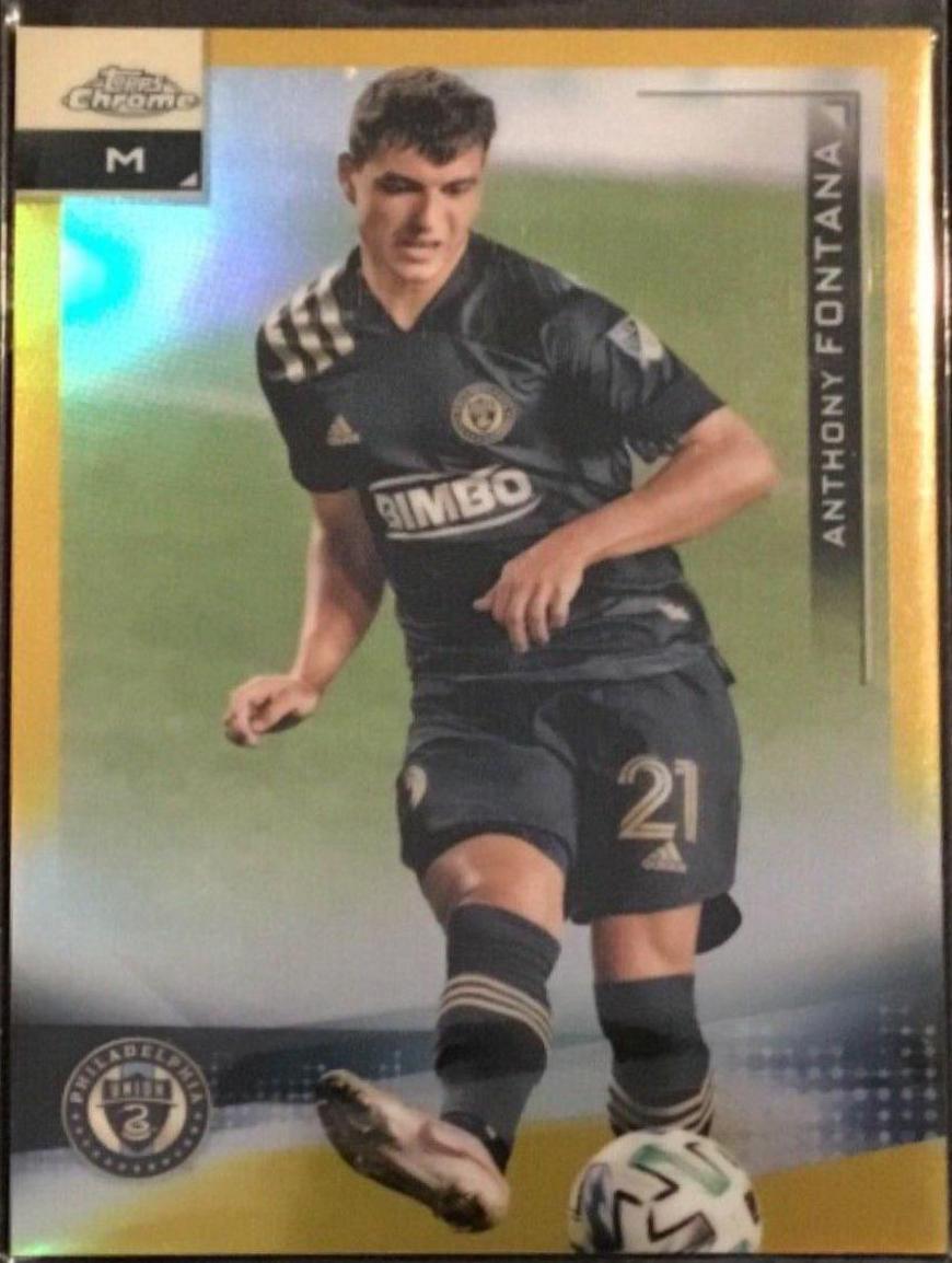 Anthony Fontana [Gold Refractor] #64 Soccer Cards 2021 Topps Chrome MLS