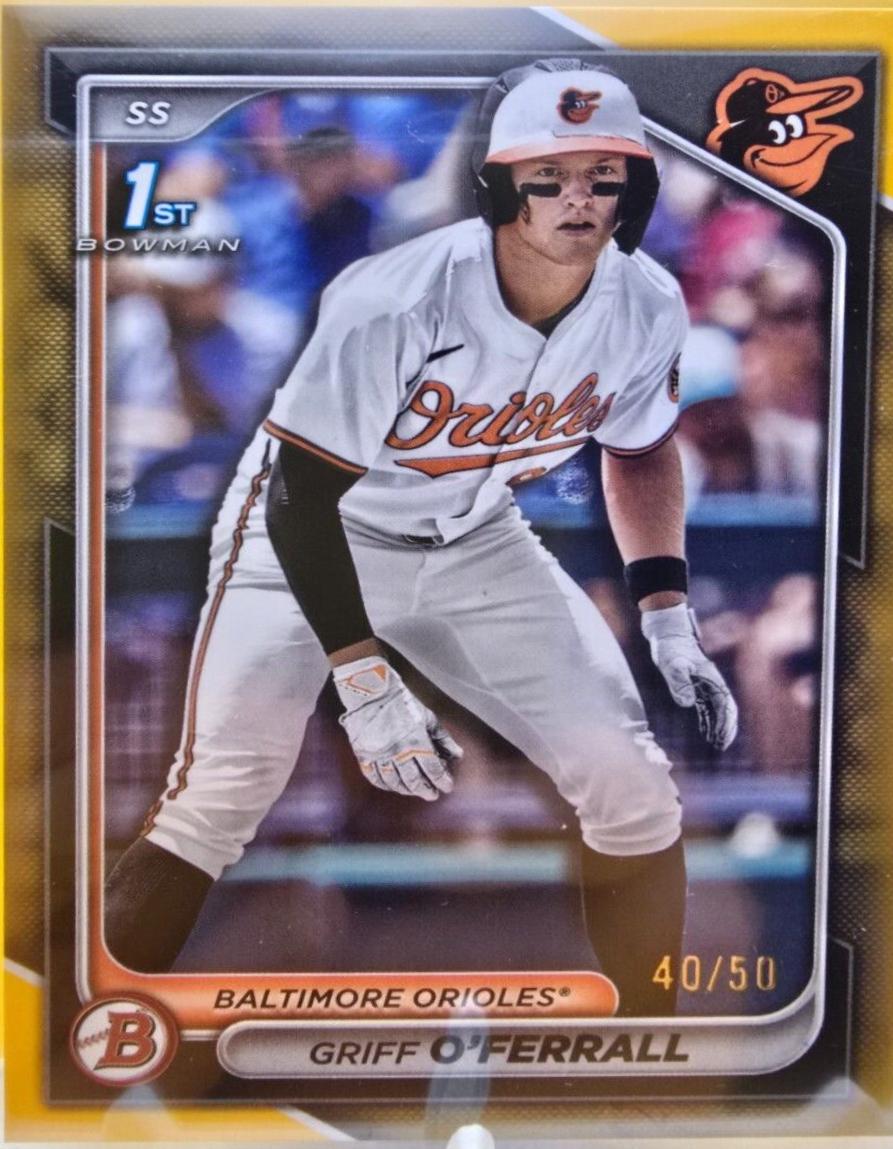 Griff O'Ferrall [Gold] #BD-21 Prices | 2024 Bowman Draft | Baseball Cards