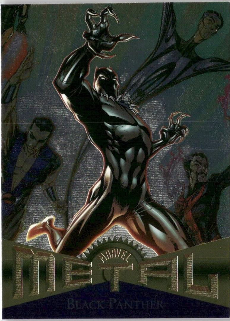 Black Panther #R-4 2024 SkyBox Metal Universe Avengers Retro