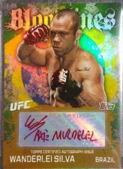 Wanderlei Silva #BLA-WS Ufc Cards 2010 Topps UFC Bloodlines Autograph