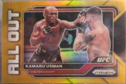 Kamaru Usman [Gold] #12 Ufc Cards 2023 Panini Prizm UFC All Out