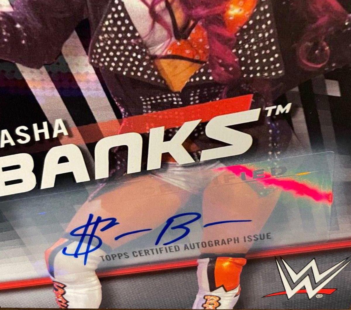 Sasha Banks [Silver Autograph] #33 Wrestling Cards 2016 Topps WWE Divas Revolution