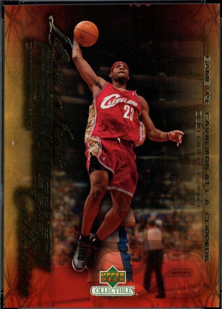 LeBron James #20 Basketball Cards 2003 UD Collectibles Freshman Season