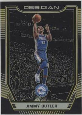 Jimmy Butler [Yellow] #58 Basketball Cards 2018 Panini Obsidian