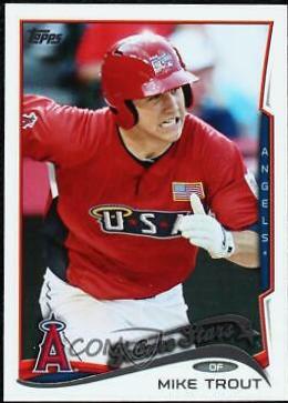 Mike Trout [Future Stars] #1 Baseball Cards 2014 Topps