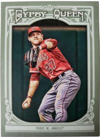 Mike Trout [Throwing] #14 Baseball Cards 2013 Topps Gypsy Queen