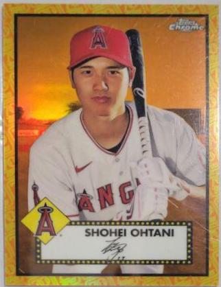 Shohei Ohtani [Orange Yellow] #192 Baseball Cards 2021 Topps Chrome Platinum Anniversary