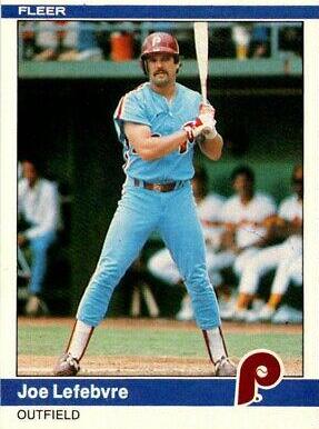 Joe LeFebvre #37 Baseball Cards 1984 Fleer