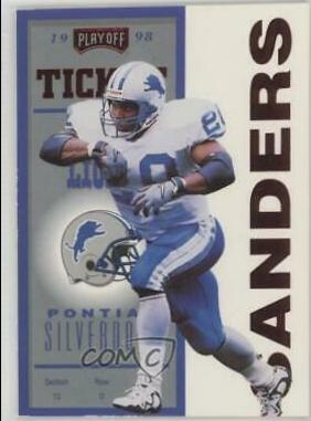 Barry Sanders [Red] #29 Football Cards 1998 Playoff Contenders Ticket