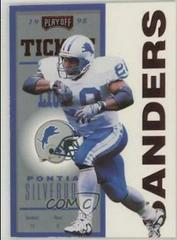 Barry Sanders [Red] #29 Football Cards 1998 Playoff Contenders Ticket Prices