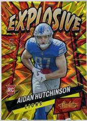 Aidan Hutchinson [Gold] #E39 Football Cards 2022 Panini Absolute Explosive Prices