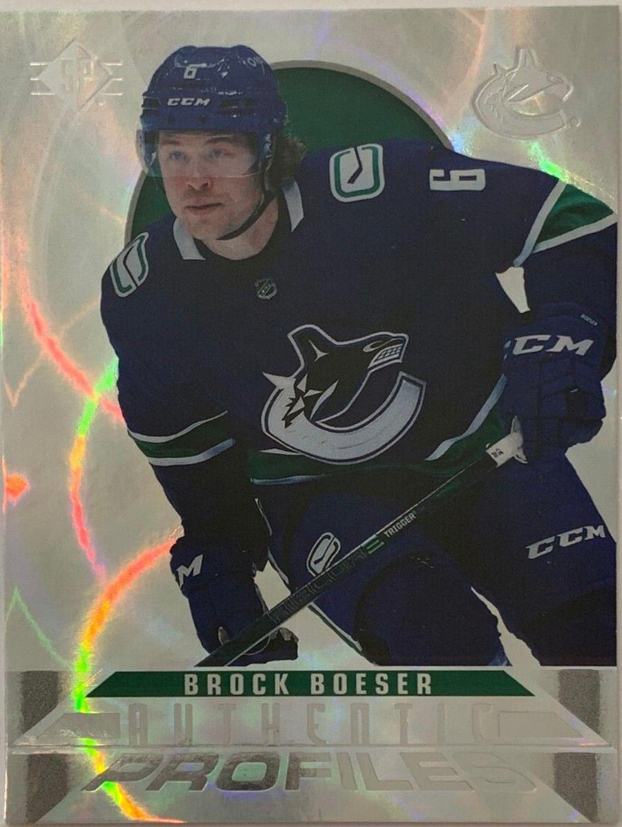 Brock Boeser [Sphericity] #AP-6 Hockey Cards 2020 SP Authentic Profiles