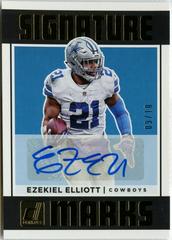 Ezekiel Elliott [Blue] Football Cards 2018 Donruss Signature Marks Prices