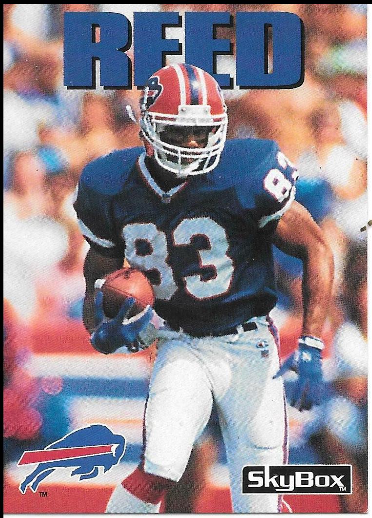 Andre Reed #54 Football Cards 1992 Skybox Impact